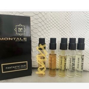 Lot Of 5 MONTALE - Aoud Night,Fantastic Oud, Rose Elixir, Oud Tobacco,Black Aoud